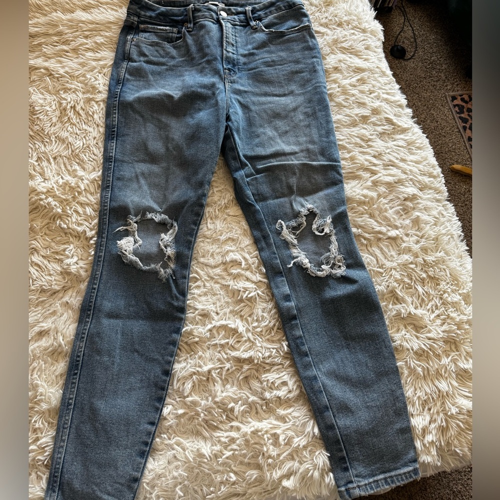 Distressed Blue Women's Jeans